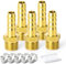 TAILONZ PNEUMATIC Messing Schlauch Barb Fitting -14mm Barb auf 3/8 Zoll Male BSP Adapter（Pack von 5）