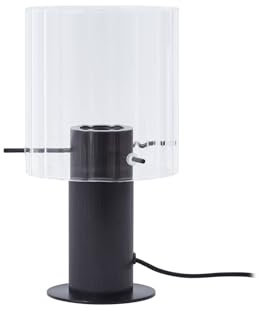 Lucande Tischlampe Eirian (Modern) in Transparent aus Metall (1 flammig, E27) - Tischleuchte Schreibtischlampe Nachttischlampe Wohnzimmerleuchte