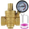 Druckminderer Wasser Wasserdruckminderer 3/4 Zoll DN20 Messing Wasserdruckregelventil 1/2 Zoll DN15 Einstellbarer Druckminderer Manometer Wasserdruckregler (Size : Gold 1 2 inch DN15)