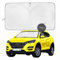 Kinder Fluff Parasol para Parabrisas | Cubierta Plegable para Parabrisas de Coche de Tela Oxford con Bloqueo del 99% de Rayos UV | Accesorios para Ventanas y el Interior del Coche - L+ (164x92 cm)