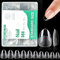 Nail Tips Short Almond,504PCS Soft Gel Full Cover Nail Tips Kit for Nails Extensions,Clear Strong Fake Press on Nails Tips for Manicure Salons Nail Art (504 Short Almond)