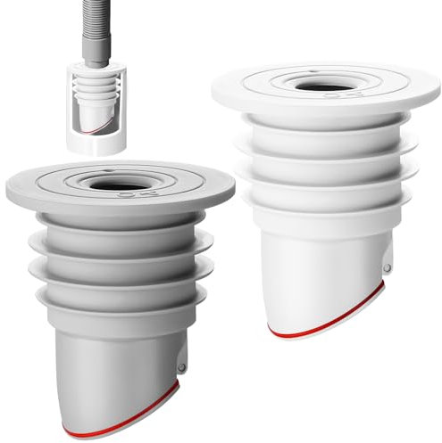 2pcs Washing Machine Drain Joint de Tuyau de vidange Machine à Laver, Joint Tuyau vidange laveuse, Bouchon vidange de Sol en Silicone, Bague d'étanchéité Tuyau, Bouchon Anti Odeur Machine à Laver