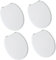 Schläfer 4665104 | Joker - Packung mit 4 Stück, universeller WC-Sitz, WC-Sitz, WC-Sitz, Badezimmer-WC-Abdecksitz aus lackiertem MDF-Holz, verstellbare Metallscharniere. Glänzendes Weiß