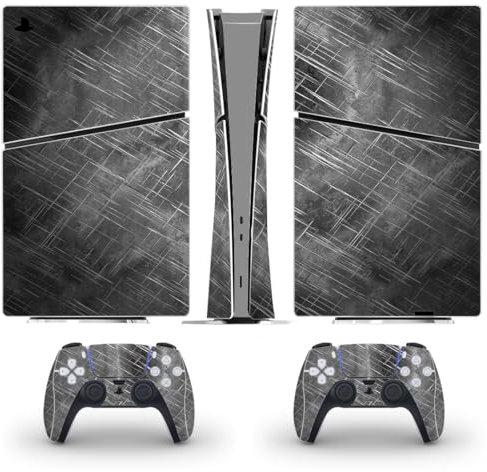 DolDer Skin Sticker für PS5 Slim Konsole Digital Edition,Aufkleber Vinyl-Skin Stickers Schutzfolie Folie für PS5 Slim Controller Digital Edition (D0352)