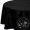 Softalker Tischdecke Schwarz Abwaschbar Rund 200 cm Jacquard-Geometrischem Outdoor Tischdecken Wasserabweisend Tischtuch Fleckschutz Table Cloth für Outside Garten Party Geburtstag Camping