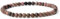 Landorilo Bracelet en Pierre Naturelles pour Homme et Femme, Composé de Perles de Pierres Rondes de 4mm, Yoga Élastique, Bracelets Porte Bonheur(R Rhodonite Noire Rose)