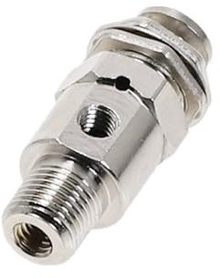 TAC-3P pneumatic air mechanical valve exhaust valve 2 position 3 way M5 internal thread 1/8 external thread pneumatic valve NWPNLXEA(TAC-3P,With 4mm Fitting)