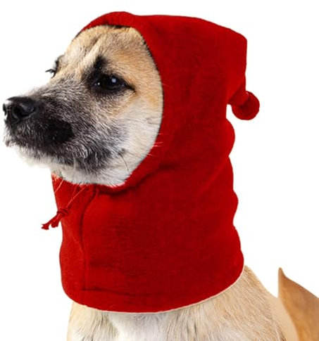Beruhigende Hundehaube,Hunde-Snood-Kopfwickel,Hunde Warmer Wintermützen-Hundeohrschutz Ohrenschützer Für Hunde Lärmschutz Haustier Ohrenklappe Kopfwickel Ohren Kapuzenpullover Zur Geräuschunterdrückun