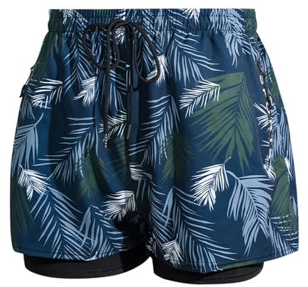 Kelandoom Short Bain Homme Long Slip Gay Maillot De Bain Kaki Caleçon De Bain Homme Bermudas Cargo Homme Mini Short Homme La Culotte du Loup 2025 Maillot de Bain Homme Piscine