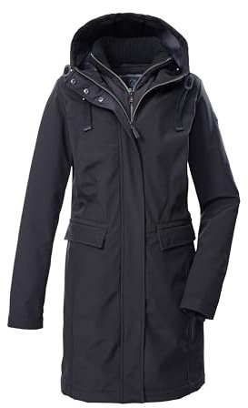 G.I.G.A. DX Damen Gw 79 Wmn Sftshll Prk Softshellparka mit Kapuze und abzippbarem Gilet