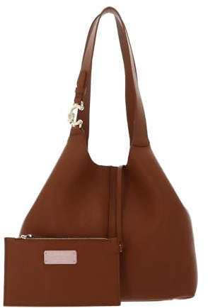 Coccinelle Leder Schultertasche C-Easy Shopper Cuir hellbraun