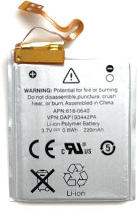 GEARDO Replacement Battery Compatible With iPod Nano 7 7th Gen A1446 220mAh + Free Tools