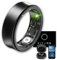 Fitorb Smart Ring Pro - Das Original. High-Tech Fitness- & Gesundheitsring, Schlafanalyse, 24/7 Aktivitätstracking. Temperaturmessung, Stress. Proberinge. (Neptun, Schwarz, 17,5 mm (7))