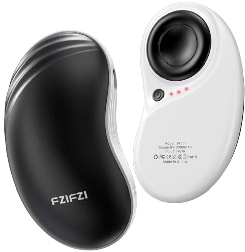 Chaufferette Main Reutilisable 2 Pack, Chauffage Portable Chauffe Main Rechargeable, Chaufferette Electrique Main, Cadeaux de Noël pour l'extérieur/Camping/Chasse