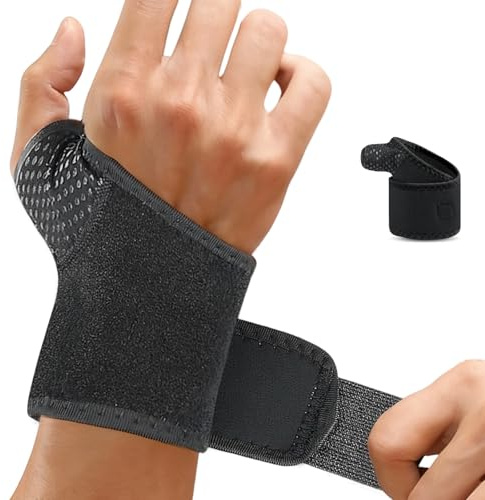 TULAMORIY Handgelenk Bandage mit Daumenöffnung,Handgelenkstütze für tägliche Unterstützung,Verstellbare Handgelenkbandage Rechts für Stabilität und Druckentlastung,elastisch,für Sport,Schlaf