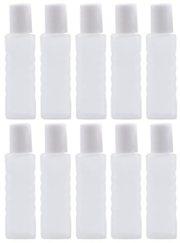 Healifty 10 pack Empty Dropper Bottles Mini Liquid Bottle Travel Supply Refillable Small Liquid Container for Essential Oils Lotions Shampoo Shower Gel Solvents
