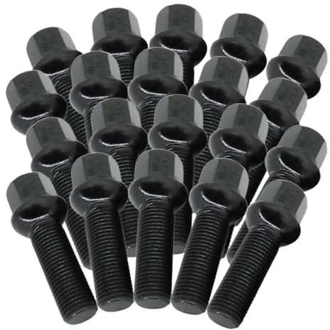 Radmuttern, kompatibel mit Mercedes-Benz Viano (2013–2015), Radbolzen M14 x 1,5, 60 mm