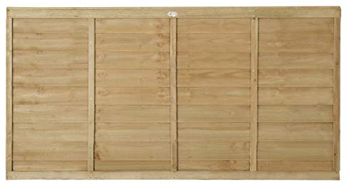 Forest Garden 6ft x 3ft (1.83m x 0.91m) Pressure Treated Superlap Fence Panel (Pack of 5)