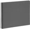 goldbuch 25 525 Spiralalbum Bella Vista, Foto Album 35 x 30 x 1,5 cm - Spirale ⌀ 2,8 cm, Fotoalbum, 40 schwarze Seiten, Erinnerungsalbum Leinen, Fotobuch für Bilder und Fotos zum Einkleben, Grau