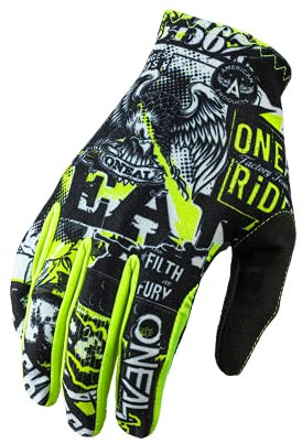 O'NEAL | Fahrrad- & Motocross-Handschuhe | Kinder | MX MTB DH FR Downhill Freeride | Langlebige, Flexible Materialien, belüftete Handoberseite | Matrix Youth Glove Attack | Bunt | Größe M