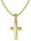 trendor Kreuz Anhänger für Kinder Gold 333 + Halskette Silber vergoldet 75692-40 40 cm