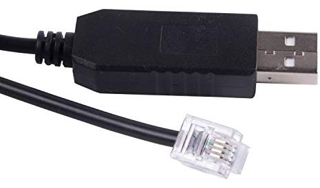 usangreen USB-auf-RJ11-Kabel für Skywatcher EQ6 EQ5 HEQ5 EQMOD ASCOM PC, 500 cm, USB auf RJ11 6p4C, für Synscan-Handcontroller, Laptop, PC, Windows Vista, Android