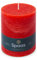 Spaas Rustik-Stumpenkerze, 100/130 mm, 95h, rot