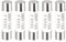 sourcing map Céramique Fusibles à Cartouche 15A 250V 6x25mm Fusibles Céramique Coup Rapide Rechange pour Amplificateur Lampe à économie énergie Ballast 5Pcs