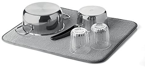 Guzzini Dry&Fold Alfombrilla Universal para escurridor, PL, Gris Oscuro, 55x42,5 cm