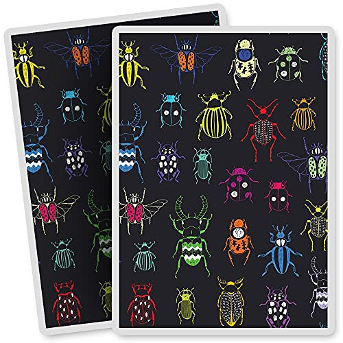 2 x Vinyl Stickers - Rectangle Shape 7x10cm - Colourful Bugs Beatles Science Art Print Decal Laptop Tablet Luggage Car Bike Sticker #44650