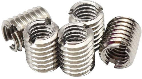 SecosAutoparts Gewindeadapter, Reduziermutter, M8, 8 mm, männlich auf M6, 6 mm Innengewinde, Reduzierstück, 5 Stück