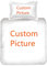 Stillshine. Personalisierte Foto Angepasste, Personalisierte Bettwäsche Set, Eigenes Foto Custom Foto Bettbezug Kissenbezüge,Personalisiert Bettbezüge Paar Baby Familie Gamer(135x200 cm),Schwarz Weiß