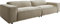 DELIFE XXL-Sofa Tenso Chenille Beige 285x105 cm Big-Sofa