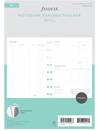 Filofax Einlage Organiser Activity Planner Notebook Refill - A5, White (132849)