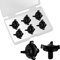 AIEX Tornillos para Casco de Moto, 6 Piezas Tornillos para Visera de Casco de Moto Tornillos para Visera de Casco Accesorios para Casco de Motocicletas (Negro)