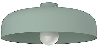 L+ LED-Deckenleuchte, Metall, zylindrisch, modern, Durchmesser 40 cm, Farbe Grün