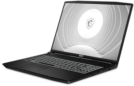 MSI CreatorPro M16 A12UJS-459ES - Ordenador portátil 16 QHD+ (Intel Core i7-12700H, 32 GB RAM, 1TB SSD, RTX A2000-8GB, Windows 11 Pro) Black -Teclado QWERTY español