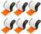 BETCKEY - 6 Rollen DK-22205 Endlosetiketten (Papier) Kompatibel mit Brother, 62mm x 30.48m, 6 Farbige Etiketten Orange für Brother QL Etikettendrucker