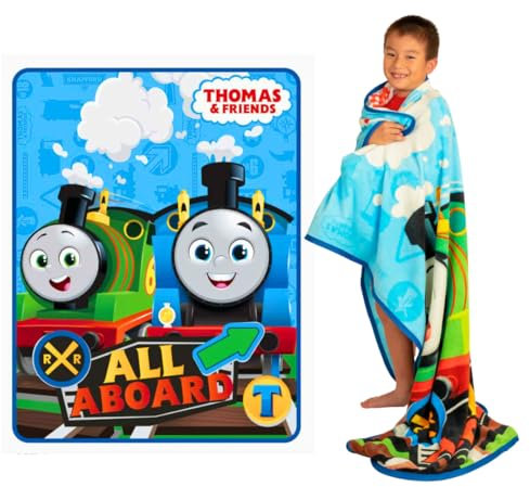 Franco Thomas and Friends Kinder-Bettwäsche, superweicher Micro-Raschel-Überwurf, 116,8 x 152,4 cm, offizielles Lizenzprodukt