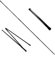 Eshan Lot de 2 bâtons d'alignement de Golf - Équipement d'aide à la Swing - Canne d'entraînement Pliable - Correcteur de Posture dans Un étui de Rangement Pratique pour Homme et Femme - Noir