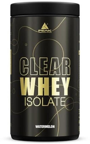 PEAK Clear Whey Isolate - 450g Geschmack Watermelon I 15 Portionen I hochwertiges Protein I klare Konsistenz I fruchtiger, erfrischender Geschmack I fettfrei, zuckerfrei