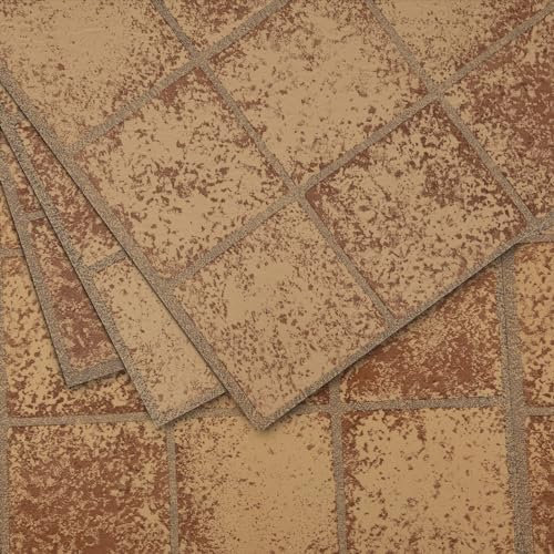 Mulgreat PVC Bodenbelag Selbstklebende Fliesen 30,5x30,5 cm, Fliesenoptik Vinylboden Bodenfliesen für Eingangstür, Wohnzimmer, Küche, Balkon, Abstellraum, 20 Stück 2,23 m²