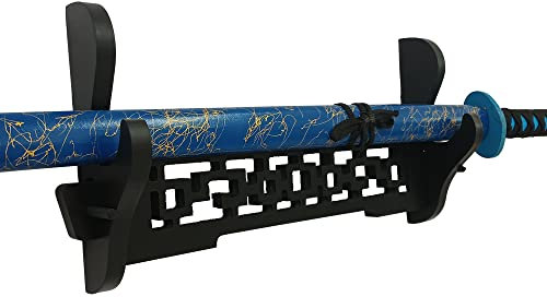MANNIFEN Support mural pour épée de samouraï, motif creux pour Katana Wakizashi et épées standard