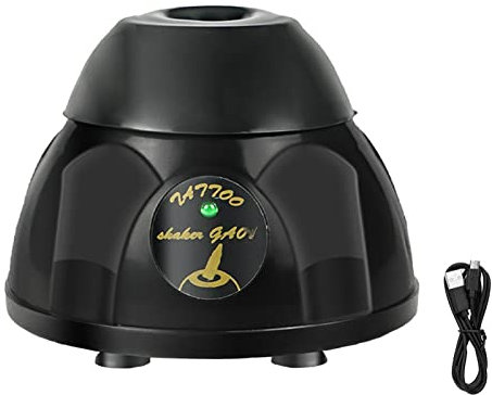 Vortex USB Rechargeable Ink Mixer, Liquid Vortex Mixer for Tattoo Pigment Ink, 5200rpm, with 6 Suction Cups, for Fast Mixing Colours Tattoo Pigment Ink, Nail Salon
