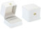 PATIKIL Samt Ringbox, 2er Pack Hochzeitsringbox Vintage Schmuckhalter für Verlobung, Antrag, Zeremonie, Jubiläum, Stil 4, Weiß