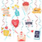 Simpeak Muttertag Dekoration, 18 Stück Happy Mother's Day Hängende Wirbel Dekoration, Muttertag Party Banner Dekoration Zubehör Muttertag Hänge Deko Spiral Girlande Beste Mama Geschenke