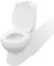 Rantry WC Keramik WC Badezimmer Ecktoilette Weiß Toiletten
