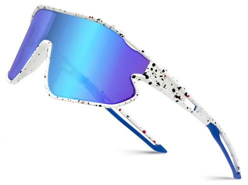 Hifot Sonnenbrille Kinder Jungen Mädchen Jugendliche Fahrradbrille Teens Sportbrille Schnelle Brille UV400 Ultraviolette Sonnenstrahlen Radfahren Sonnenbrillen für 6-14 Jahre