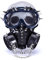 MOHDHAF- Halloween Maske Steampunk Cool Nagel Kette Maske Mit Brille Atemschutzmaske Cosplay Niet Brille Gesichtsmaske Party Zubehör