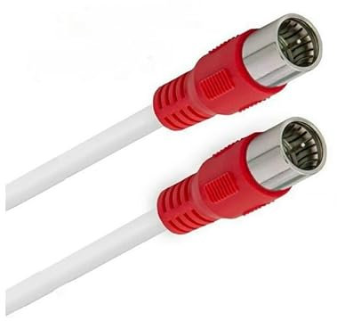 AC-Sat-Corner FRITZ!Box 6490 Cable Router Netzwerk Anschlusskabel Deluxe Premium Vollkupfer Kabel 8K Schnellstecker Rot 1,5 Meter